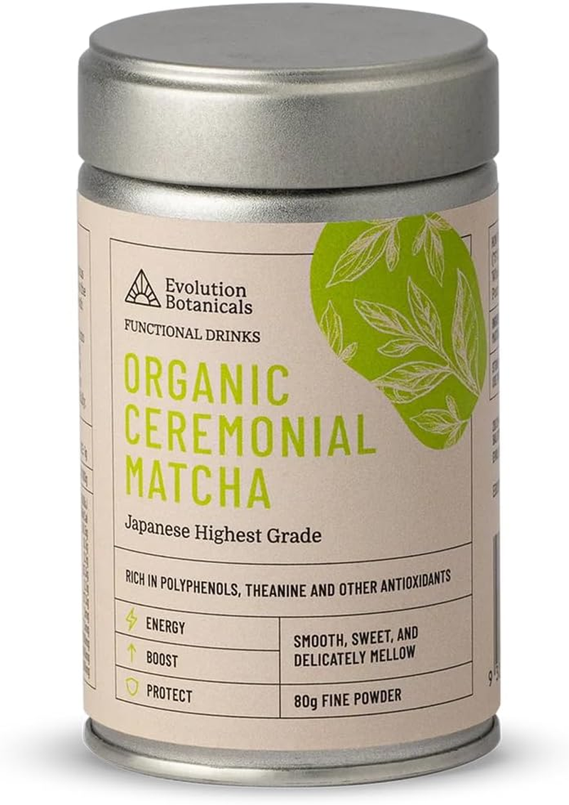 EVOLUTION BOTANICALS Organic Ceremonial Matcha Japanese Highest Grade 80G image number 3
