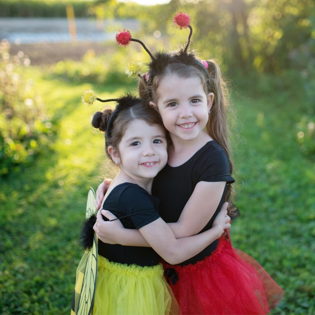 Great Pretenders 43575, Glitter Ladybug Tutu with Wings & HB, US Size 4-6 Red image number 1
