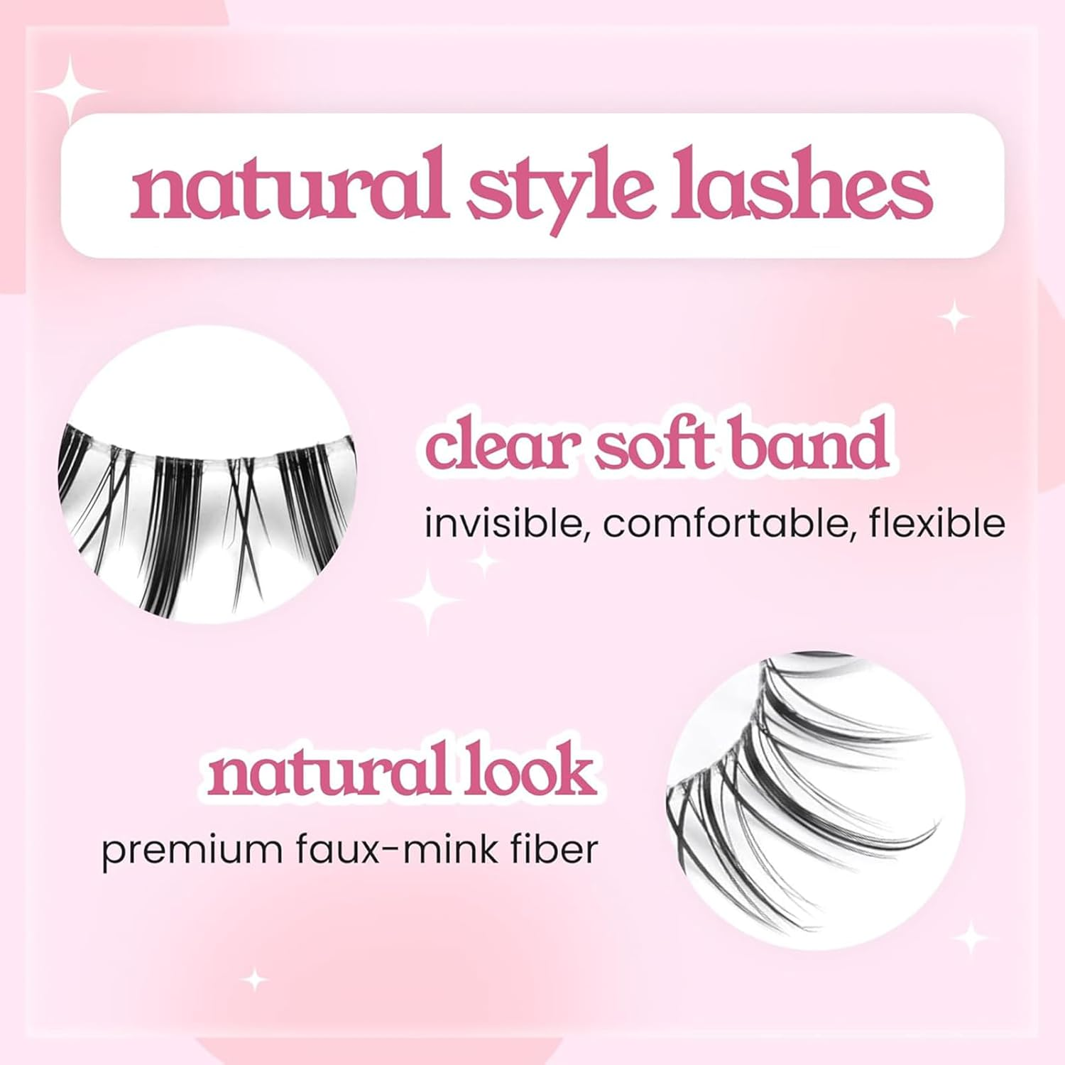 Anime Lashes Korean Japanese Look like Asian Natural Look False Eyelashes Manga Lashes Mink Wispy Fluffy Spiky 3D Volume Eyelashes Pack Cosplay Fake Eyelashes Individual Cluster 5 Pairs LK02