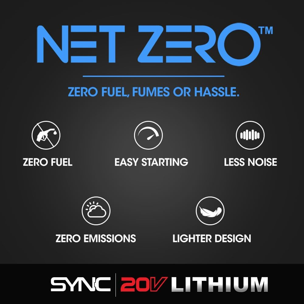 Baumr-Ag LN3 20V SYNC Cordless 2In1 Line Trimmer & Lawn Edger, with Battery and Charger Kit, Adjustable Head, Guide Wheel image number 4