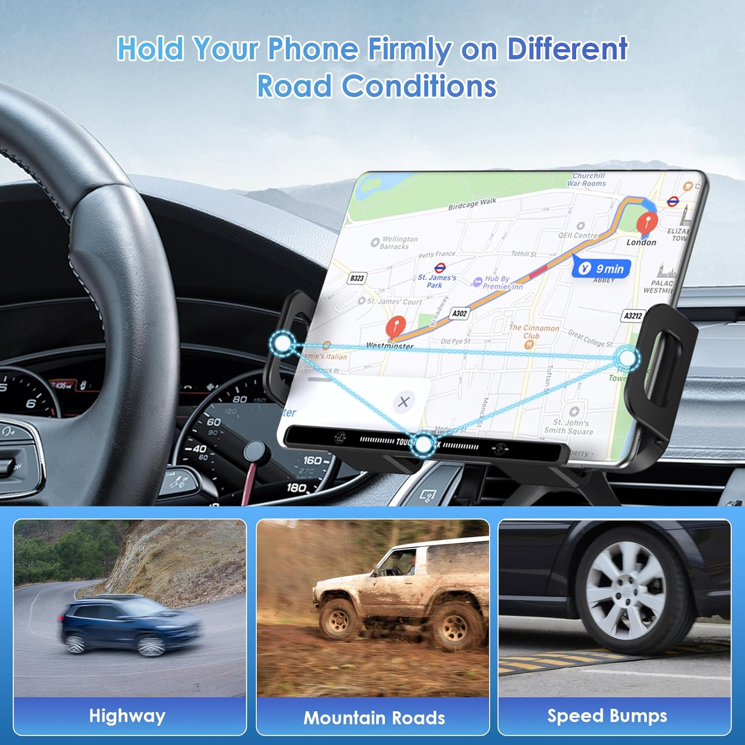 Wireless Car Charger Fast Charging: Qoosea 15W Qi Dual Coil Car Mount for Air Vent, Car Phone Holder Compatible with Samsung Galaxy Z Fold 7/6/5/4/3/Fold 2 Z Flip 7/6/5/4 Iphone 16 Pro Max Google image number 2