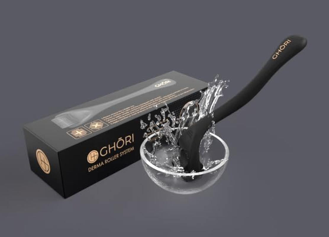 GHORI Derma Roller for Hair Growth with 540 Microscopical Needles Repairs Damaged Hair, Activates Hair Follicles for Hair Fall & Hair Thickening (.50MM)