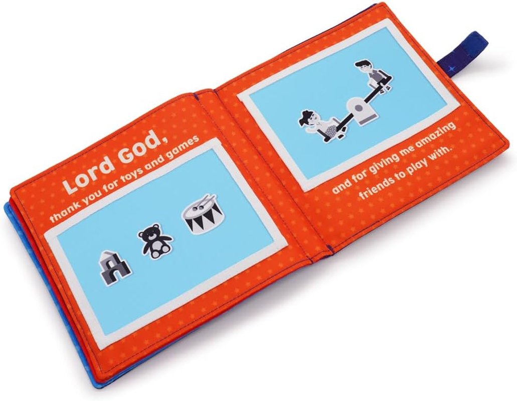 My First Prayer Book | Personalized Prayer Photo Book Album for Newborn, Infant, Baby Toddler, Godchild, Birthday, Baptism, Christening or Dedication (Blue)