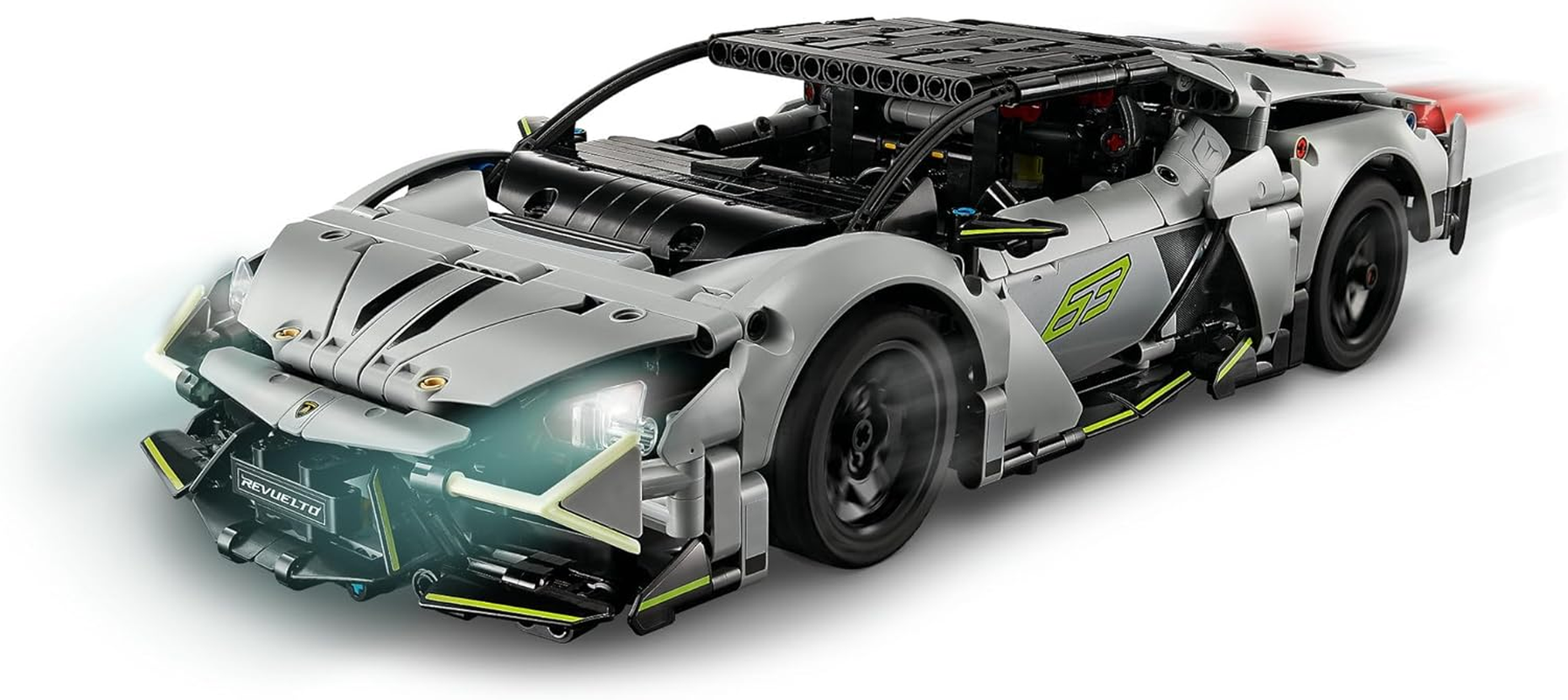 LEGO&reg; Technic Lamborghini Revuelto Super Sports Car Set (1135 Pcs) Remote-Control STEM Building Toy for Kids, Toy for Boys and Girls Aged 10 Years Old and over Who Enjoy RC Model Kits 42214 image number 5