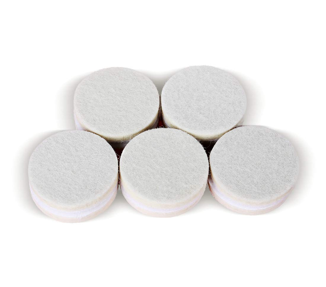 Z-LION 2 Inch Wool Felt Polishing Pads Buffing Wheel for Car Glass Plastic Metal Stone-10Pcs/Set image number 2