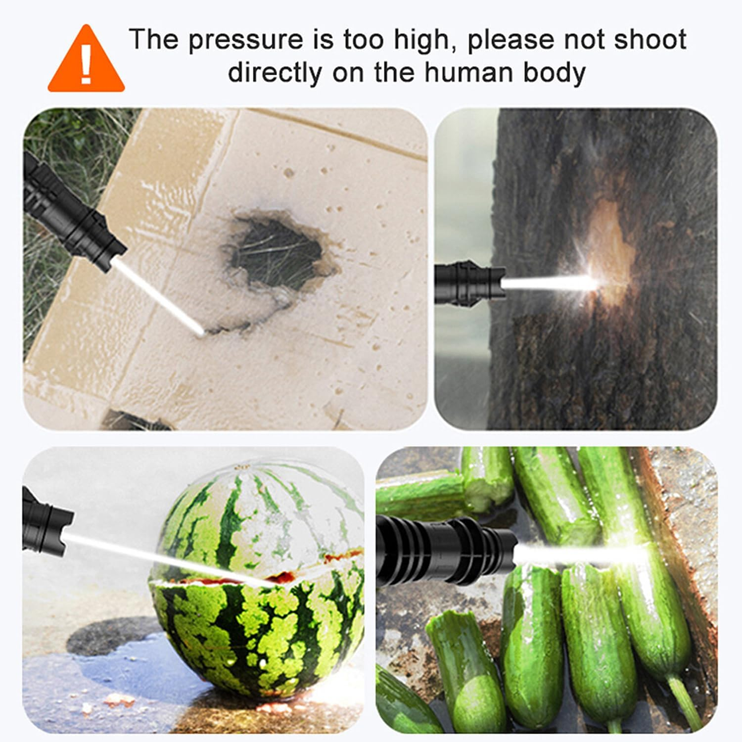 Electric High Pressure Washer Cleaner, 6L/Min Flow, 10M Hose, Adjustable Nozzle, Copper Motor, Self-Priming & Auto Shut-Off Cleaner for Car, Home & Outdoor Use (Black) image number 2