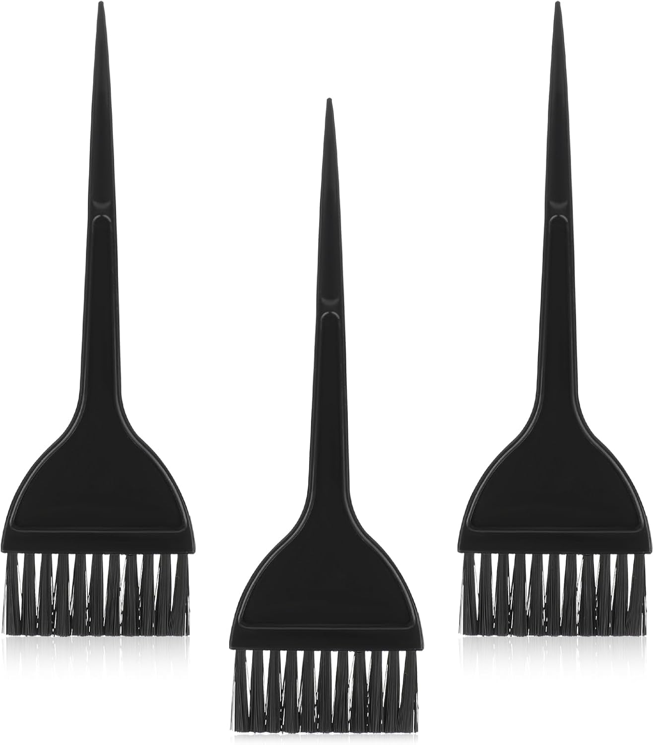 Prasacco Pack of 3 Hair Dye Brushes, Hair Dye Brush Made of PP Plastic, 20 X 6 Cm, Black Hair Dye Brush for Applying Hair Dyes, DIY Hair Dyeing Tools for Home and Hairdressing Shops image number 4