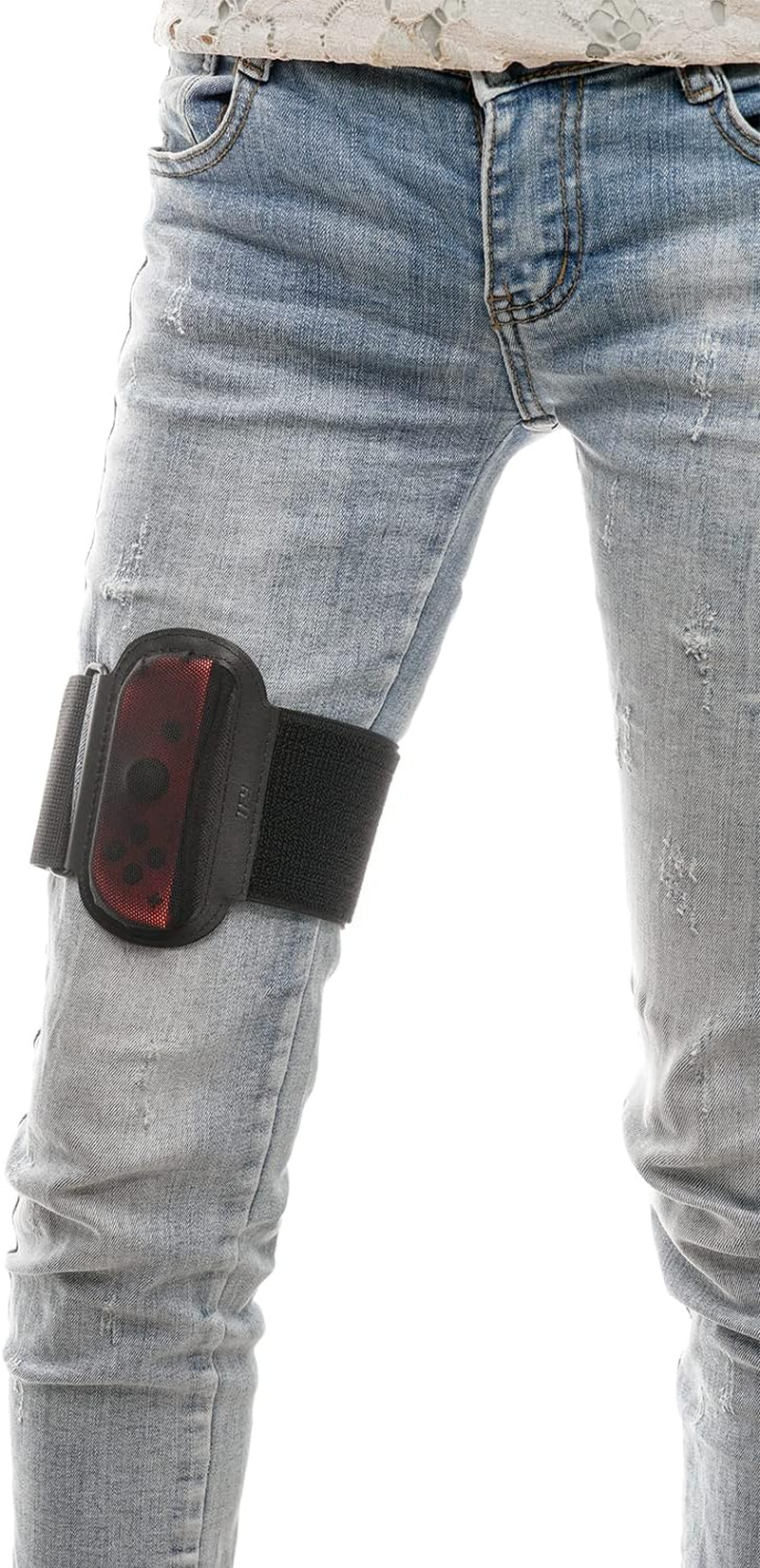 TFY Adjustable Elastic Strap for Nintendo Switch Just Dance, Sports and Ring Fit Adventure - Fits 4.5-8 Inches Wristband,12.5-22 Inches Thigh - Comfortable and Sturdy - 2 Wristbands and 2 Extensions