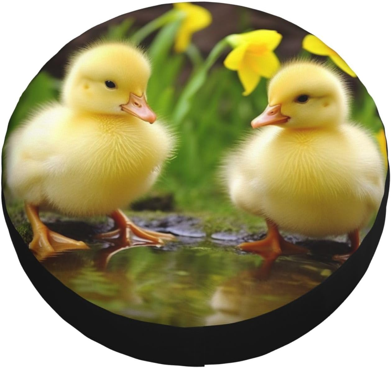 Cute Ducks Spare Tire Cover Weatherproof Universal Wheel Protectors Dustproof Spare Wheel Covers Travel Trailer Camper Tire Covers Car Accessories 17 Inch image number 3