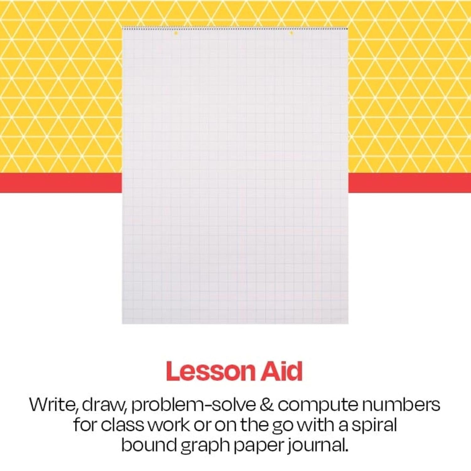 School Smart Chart Table Pad, 24 X 32 Inches, 1 Inch Grids, 25 Sheets image number 2