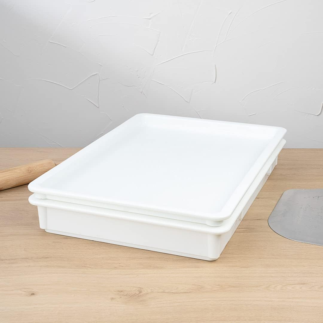 Pizza Dough Proofing Box, 45X31X8.5Cm, Pizza Dough Container, Fits 6-9 Dough Balls, Household Pizza Dough Tray image number 5