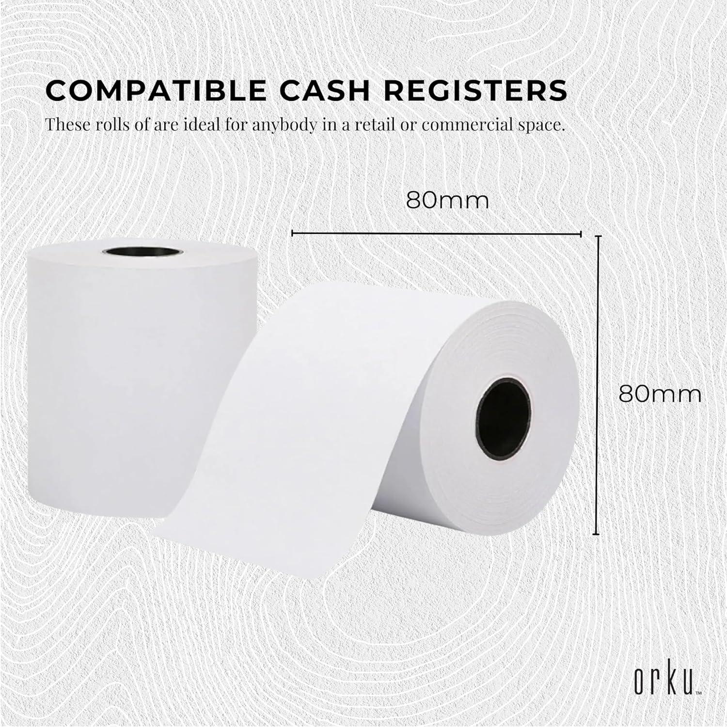 10X Thermal Paper Rolls 80X80Mm - 47.5M Register EFTPOS POS Receipt Bulk image number 3