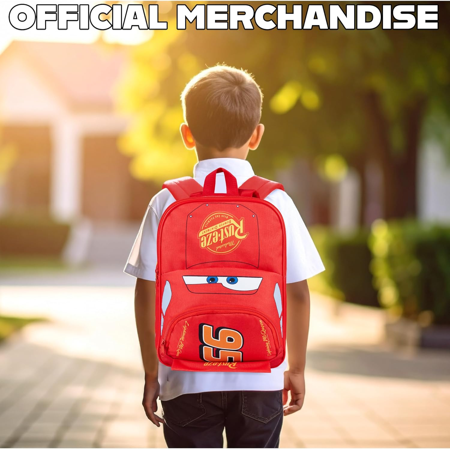 Disney Cars Backpack for Kids Rucksack for Nursery Preschool Lightweight Lightning Mcqueen Daypack Travel Days Out Sleepovers image number 5