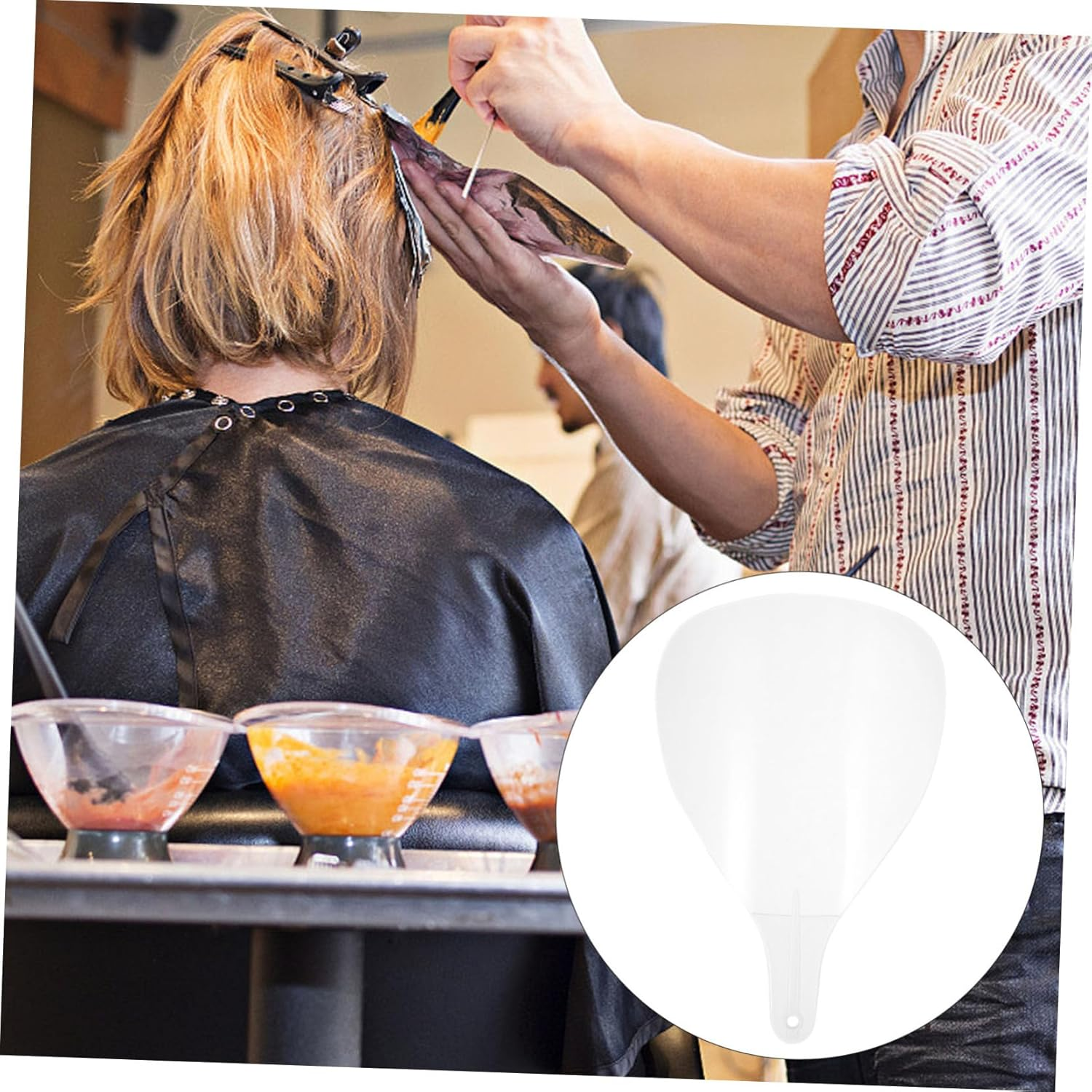 IWOWHERO Hairdressing Face Mask Shield Plastic Face Mask for Hairspray Haircut Protection Cover image number 5