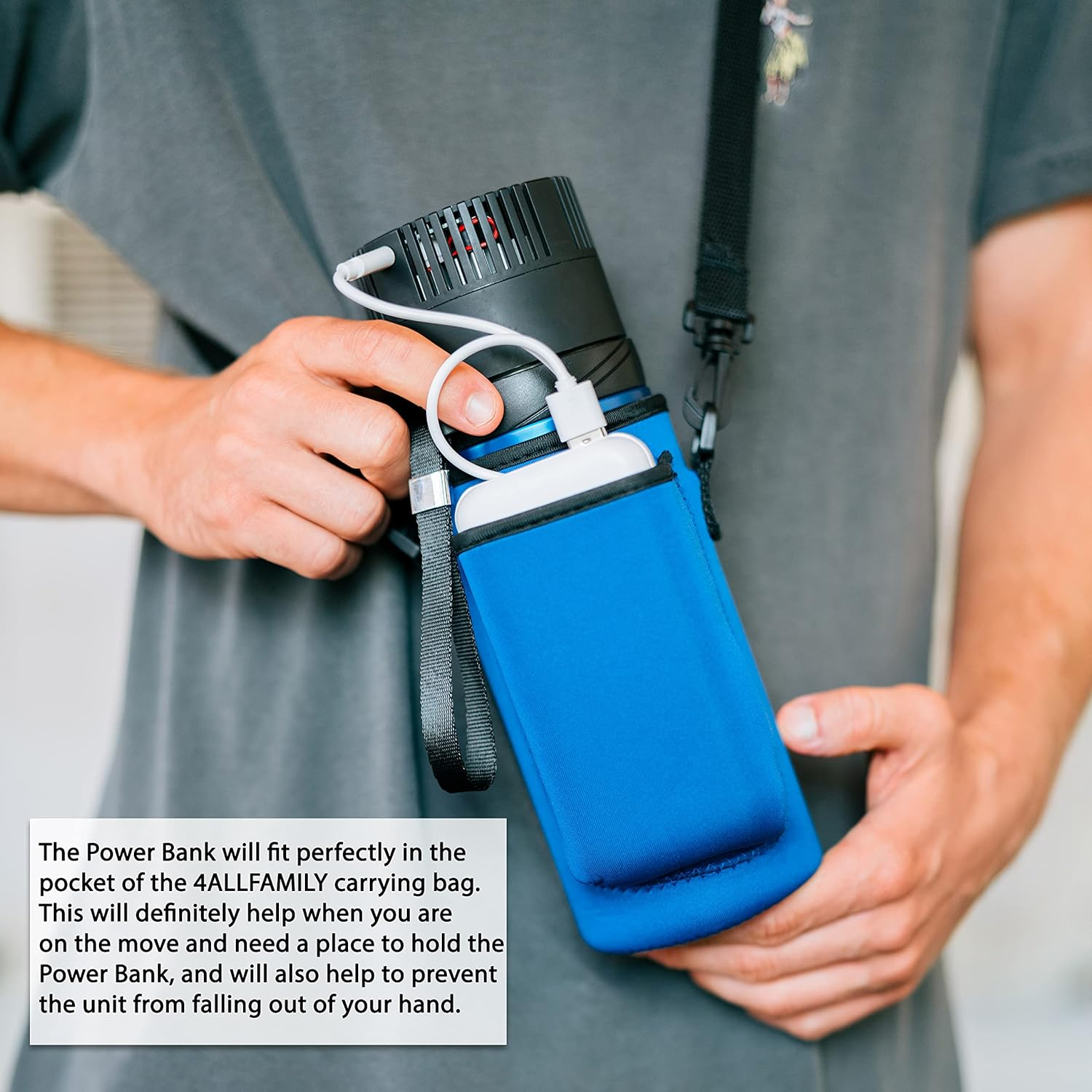 4ALLFAMILY 20000Mah Portable POWERBANK | Engineered Specifically to Fit USB Version Coolers Upgraded and Classic Medicine Cooler Travel Case | Compatible with Most Other Gadgets image number 2