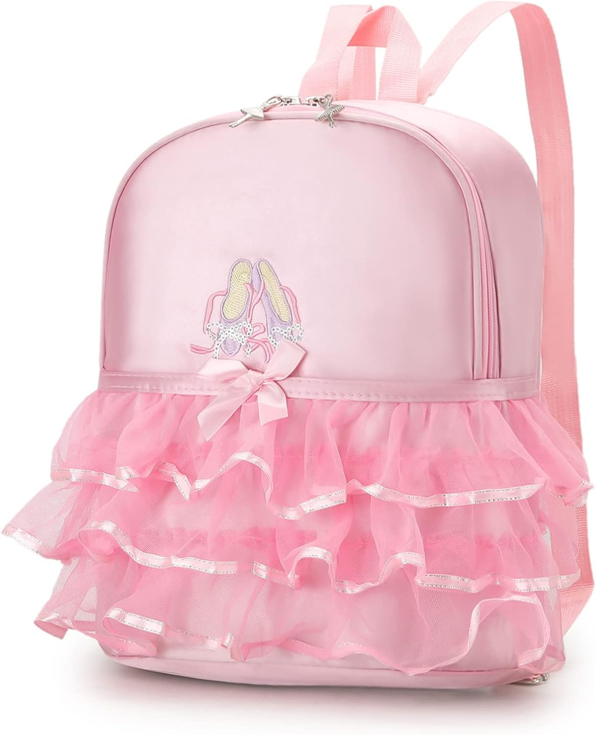 SEHXIM Cute Ballet Dance Backpack Tutu Dress Dance Bag Waterproof Duffle Bag for Kids， Ballet Bags for Girls 4-6