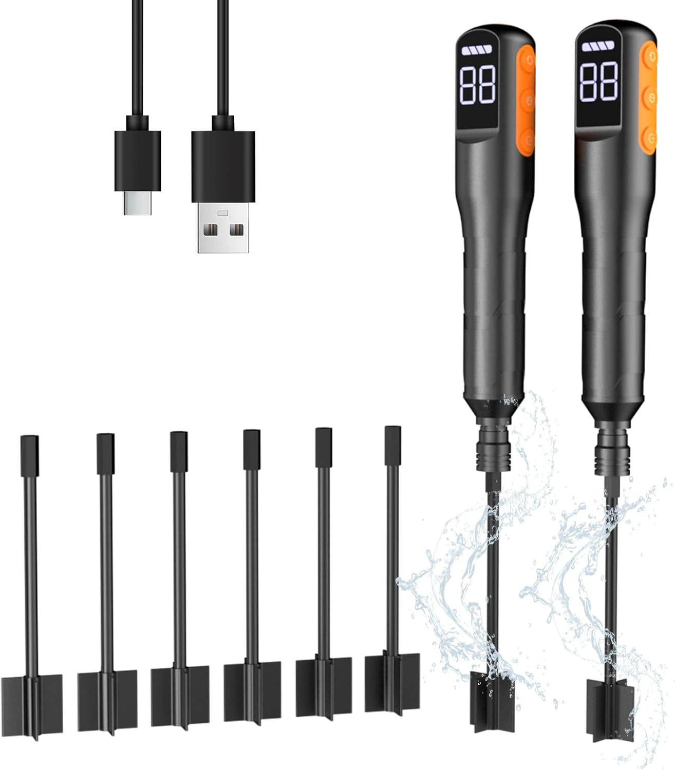 Rechargeable Resin Mixer with Stand | 3 Speeds Control | Timed Stop Function | 4 Electric Stirrer Paddles for Epoxy Resin, Silicone, Paint Mixing, Soap Making, Resin Tools, DIY Crafts (Light Green)