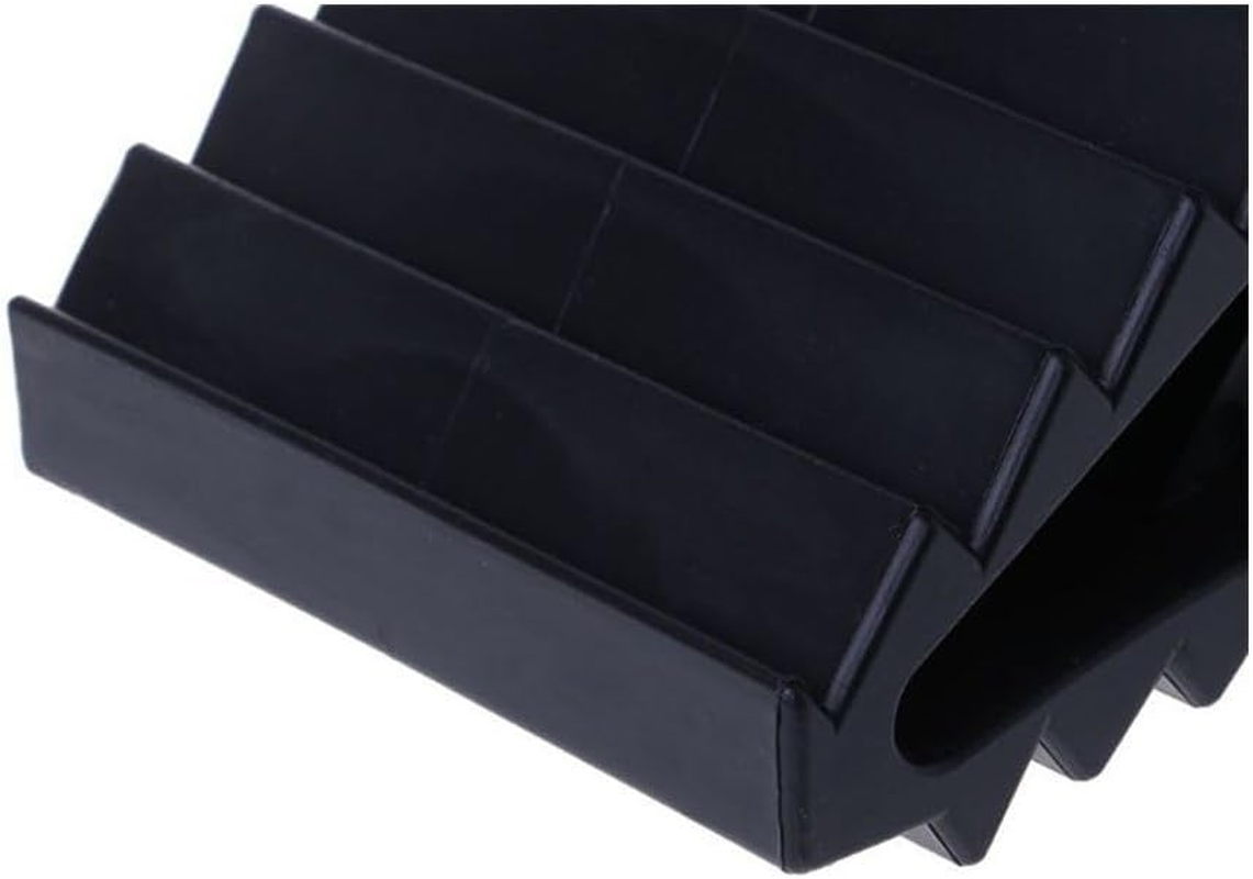 QXKSPG 2 Pcs Antislip Vehicle Car Truck Wheel Tire Chock Stop Block Black Wheel Trims Set image number 2