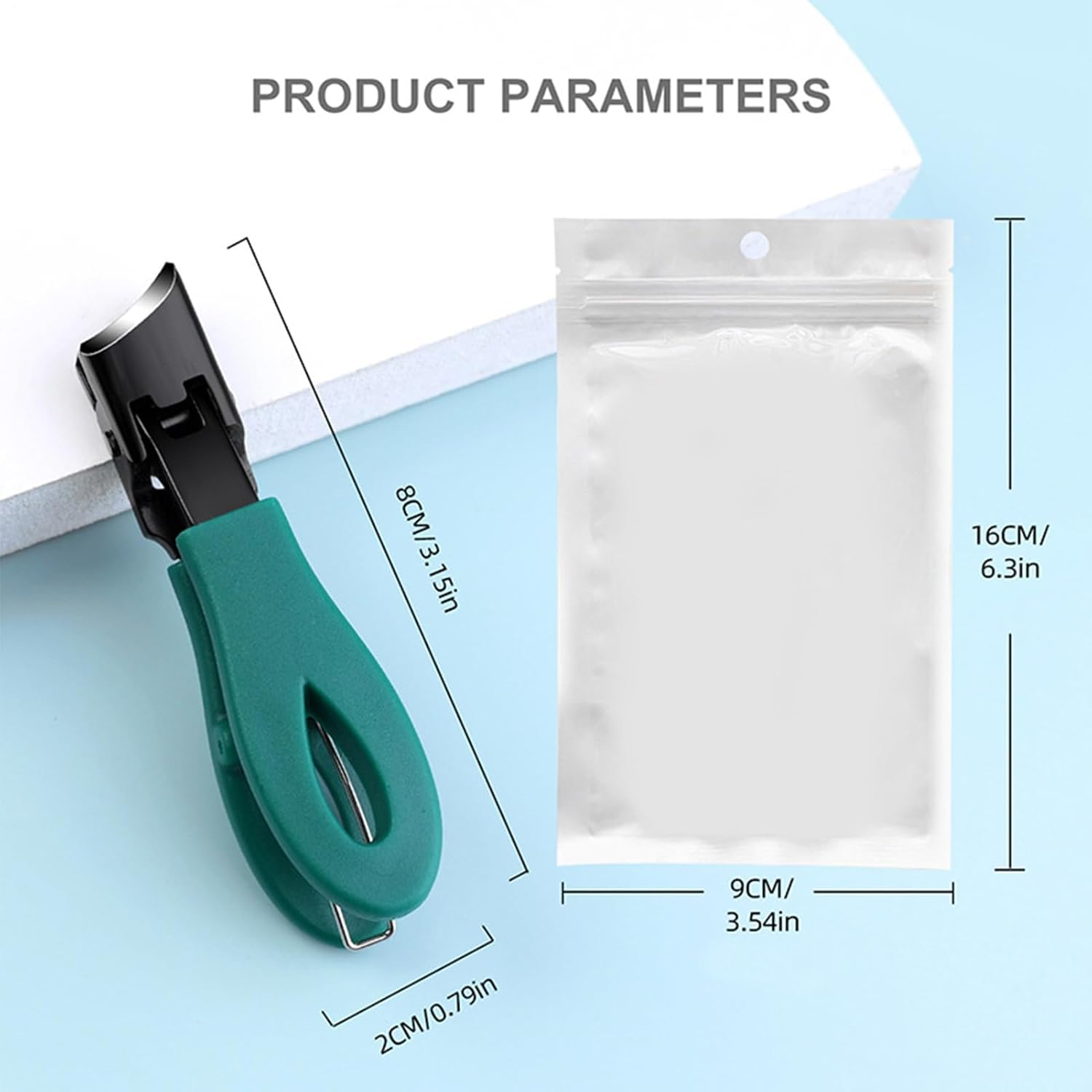 Ingrown Nail Clippers, Anti-Splash Large Opening Toe Nail Clippers, Heavy Duty Fingernail Trimmer Toenail Cutter Hand Care for Salon Household Travel Elderly Women Men Adults Kids image number 4