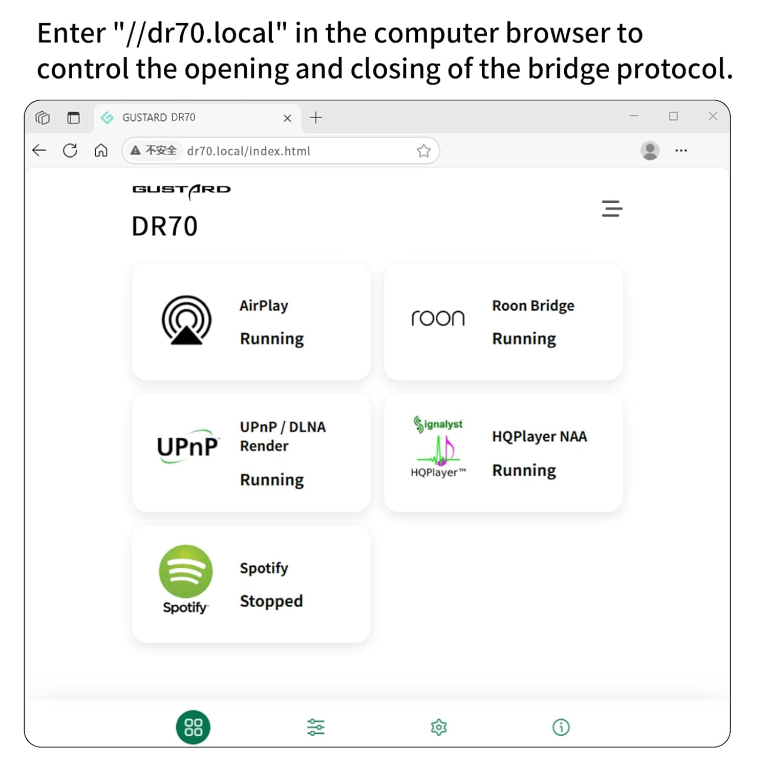 Gustard Audalytic DR70 Discrete R-2R DAC, Usb-C/Coaxial X2/Optical/Lan to RCA/XLR R2R Dacs, Native 1-Bit DSD Full Balnaced Digital-Analog Converter, Home Audio Network Streaming Decoder (Silver) image number 2