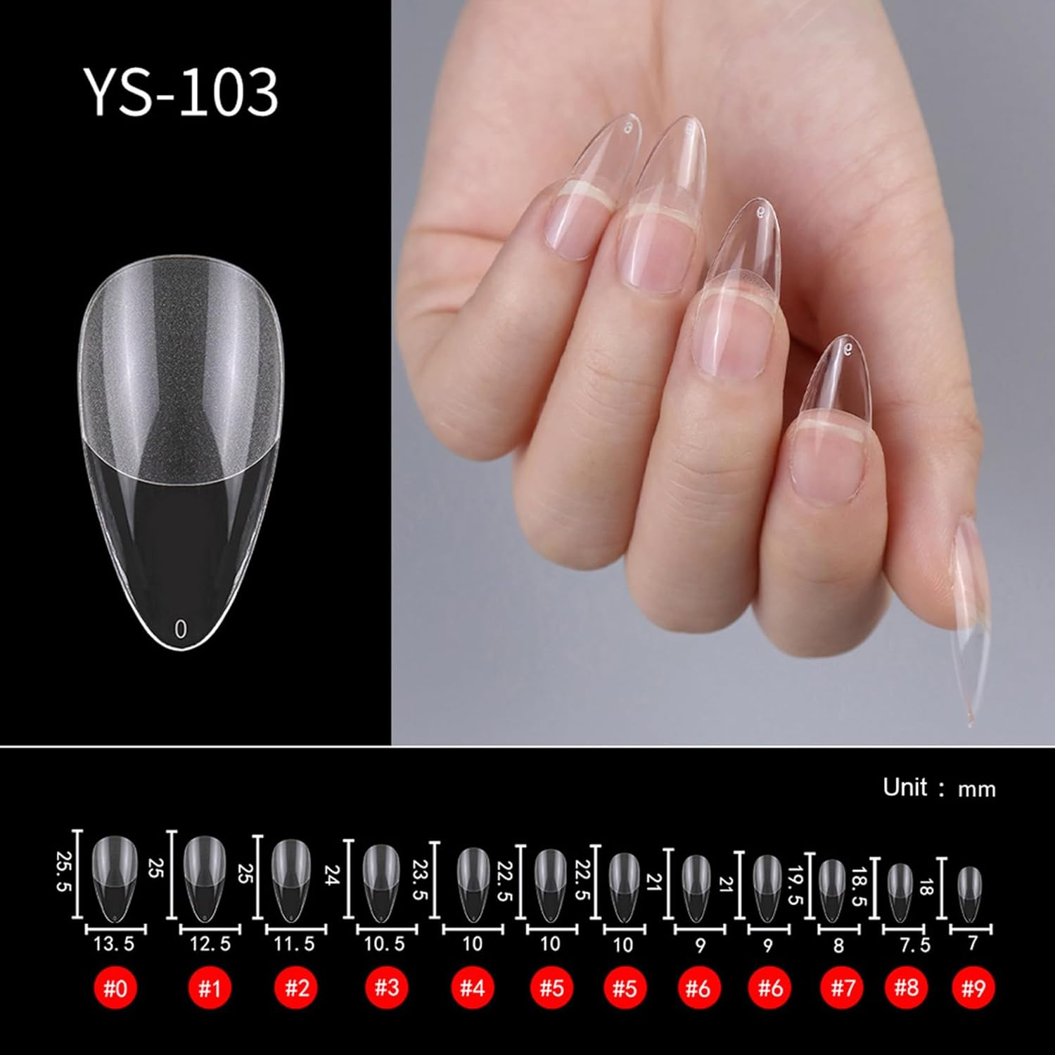 Labymos 504Pcs Nail Tips Quick Exion Press on False Nails Tips Mani Nail Art Mani image number 3