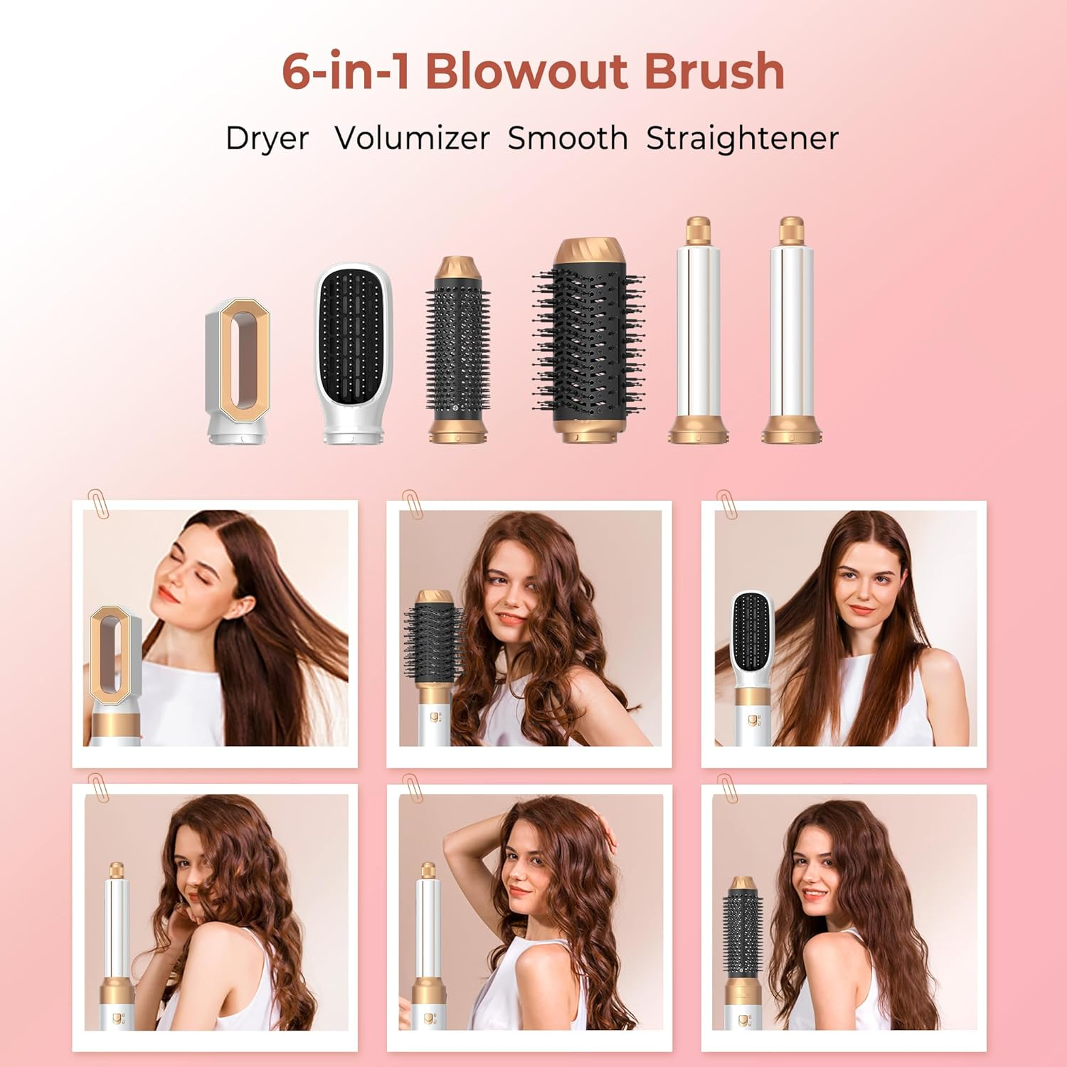 Airbrush Hair Styler Air Styler 6 in 1