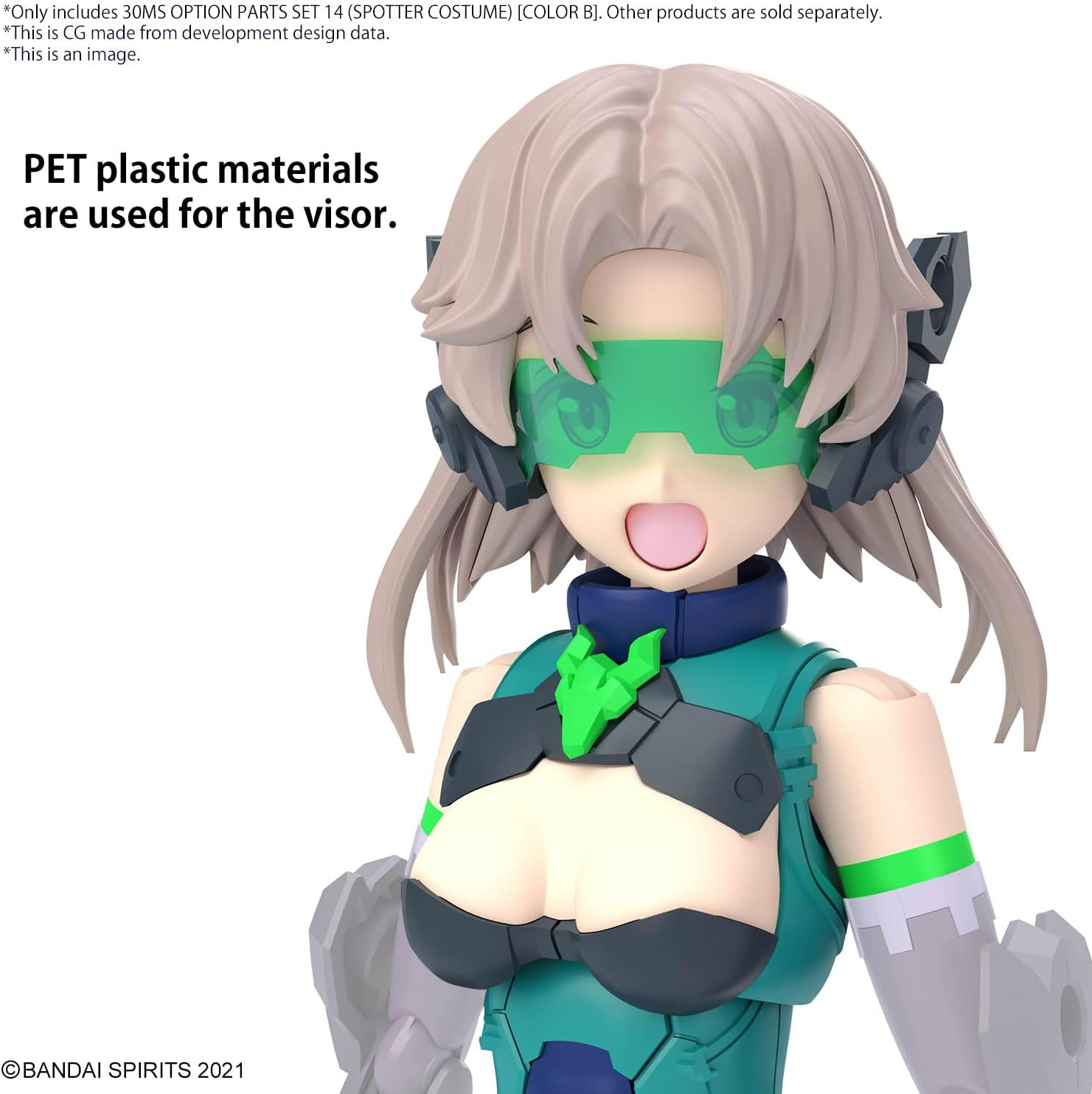 BANDAI Hobby KIT 30MS Option Parts Set 14 (Spotter Costume) [Colour B] image number 4