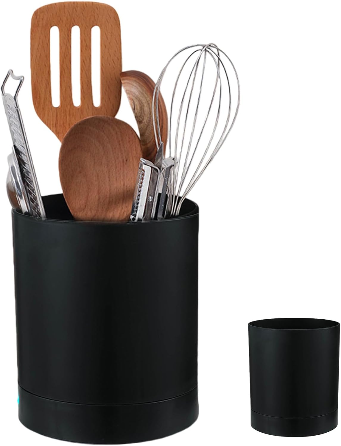 AXVRAV Kitchen Utensil Holder, 360&deg; Rotating Utensil Holder, Non-Slip Waterproof Space Saving Cutlery Basket and Cooking Spoon Holder Organiser for 10-15 Kitchen Utensils on the Worktop image number 4