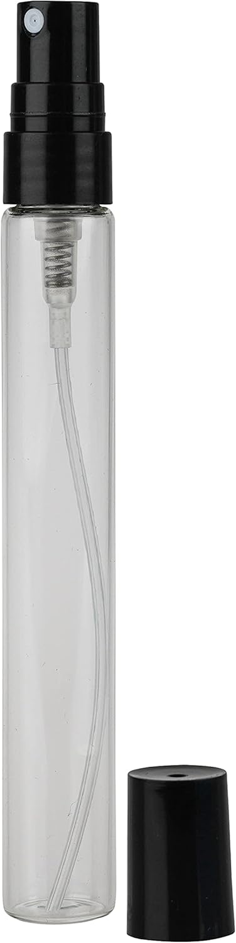 【AU STOCK】50 X Clear Glass Tester Spray Perfume Bottles with Black Atomizer and Overcap | Refillable Travel Spray Empty Bottle for Perfume (50, Clear with Black Atomizer) image number 4