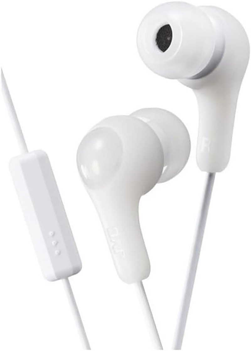 JVC Gumy plus in Ear Headphones Earphones with Bass Boost, Comfortable Earbuds and Built in Mic and Remote for Call Handling, Blue