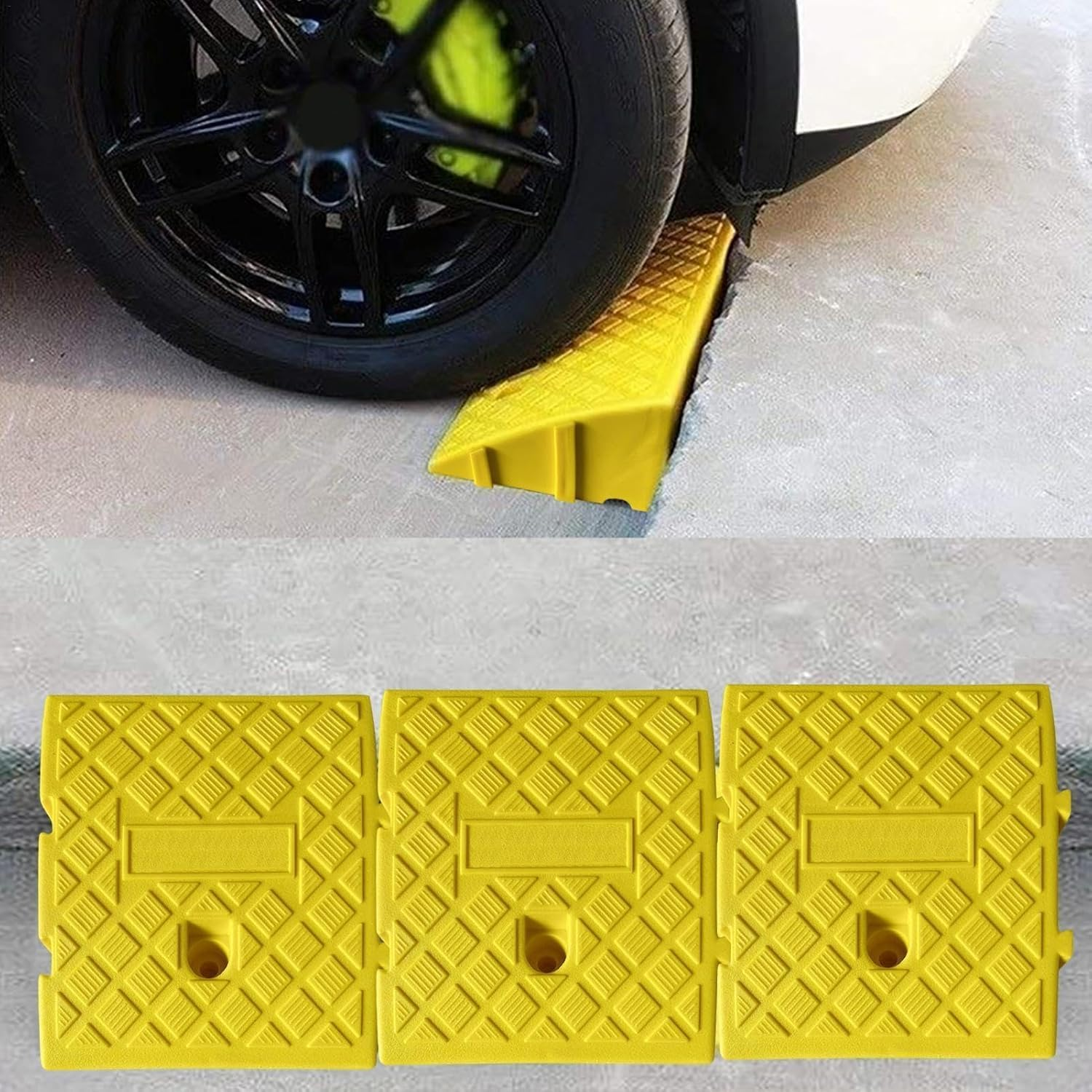 Car Ramps Heavy Duty - Driveway Curb Ramps for Cars | Kerb Ramps for Driveways for Cars, Wheelchair Ramps for Cars, Portable Kerb Ramps, Ramps for Mobility Scooters Door Way, Kerb Ramps for Steps image number 2
