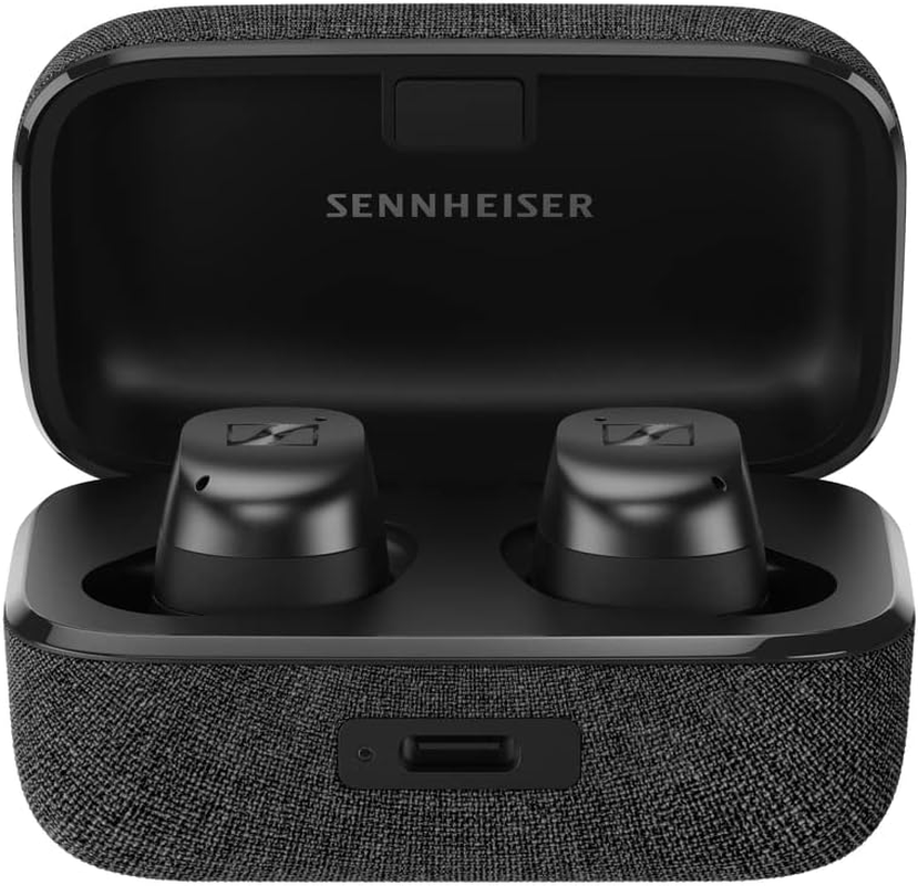 Sennheiser Momentum True Wireless 3 Earbuds -Bluetooth In-Ear Headphones for Music & Calls with Adaptive Noise Cancellation, IPX4, Qi Charging, 28-Hour Battery Life,Black, 509180