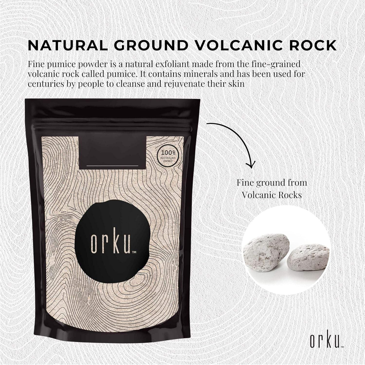 1Kg Ground Pumice Stone Granular Powder Eco Exfoliant Body Scrub Soap Additive image number 5