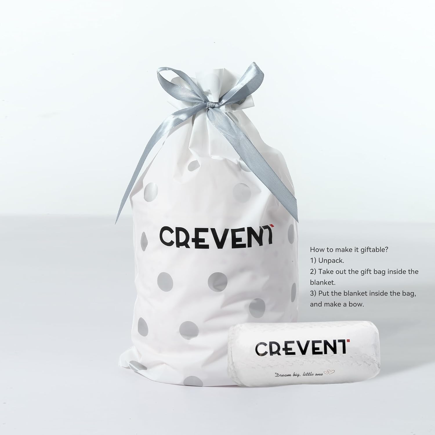 CREVENT 76X102Cm Cozy Soft Warm Chenille Baby Blanket for Girls Boys, Newborn Essentials for Infant, Baby Shower - Checked Grey