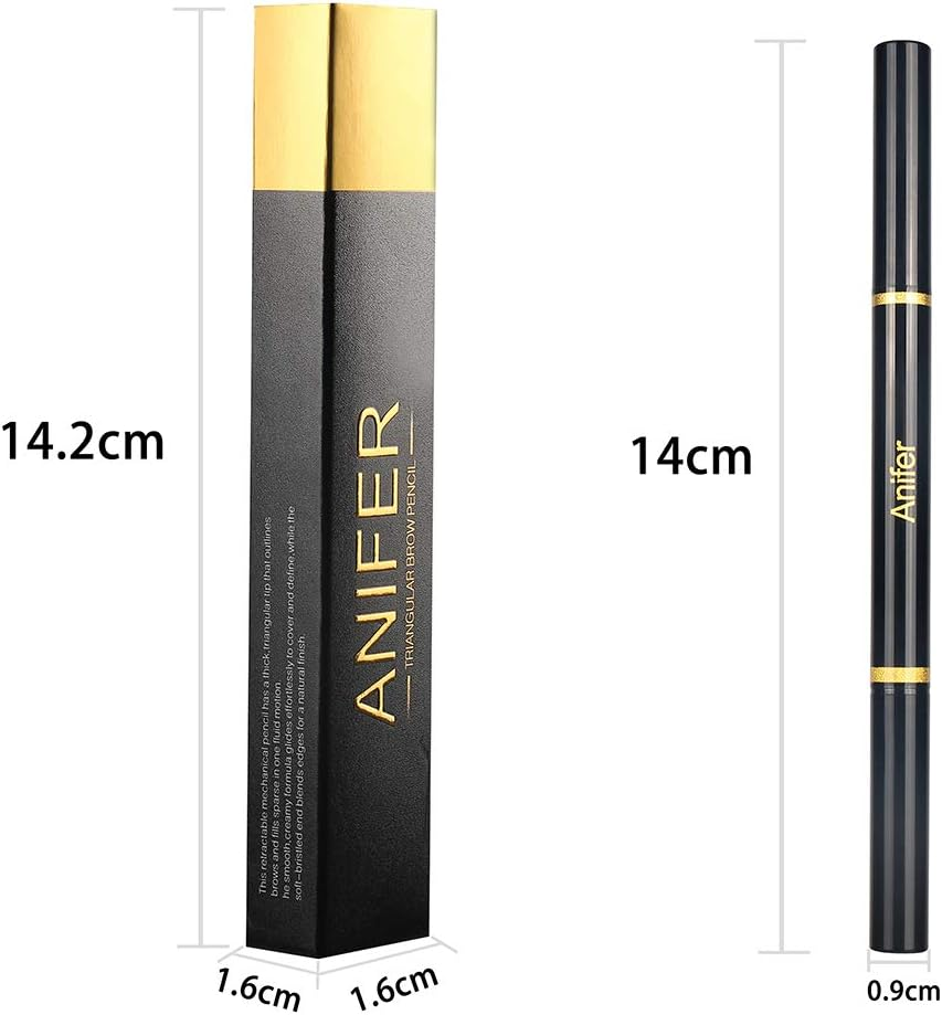 Eyebrow Pencil Black Waterproof Smooth Natural Cruelty Free (Black #1) image number 1