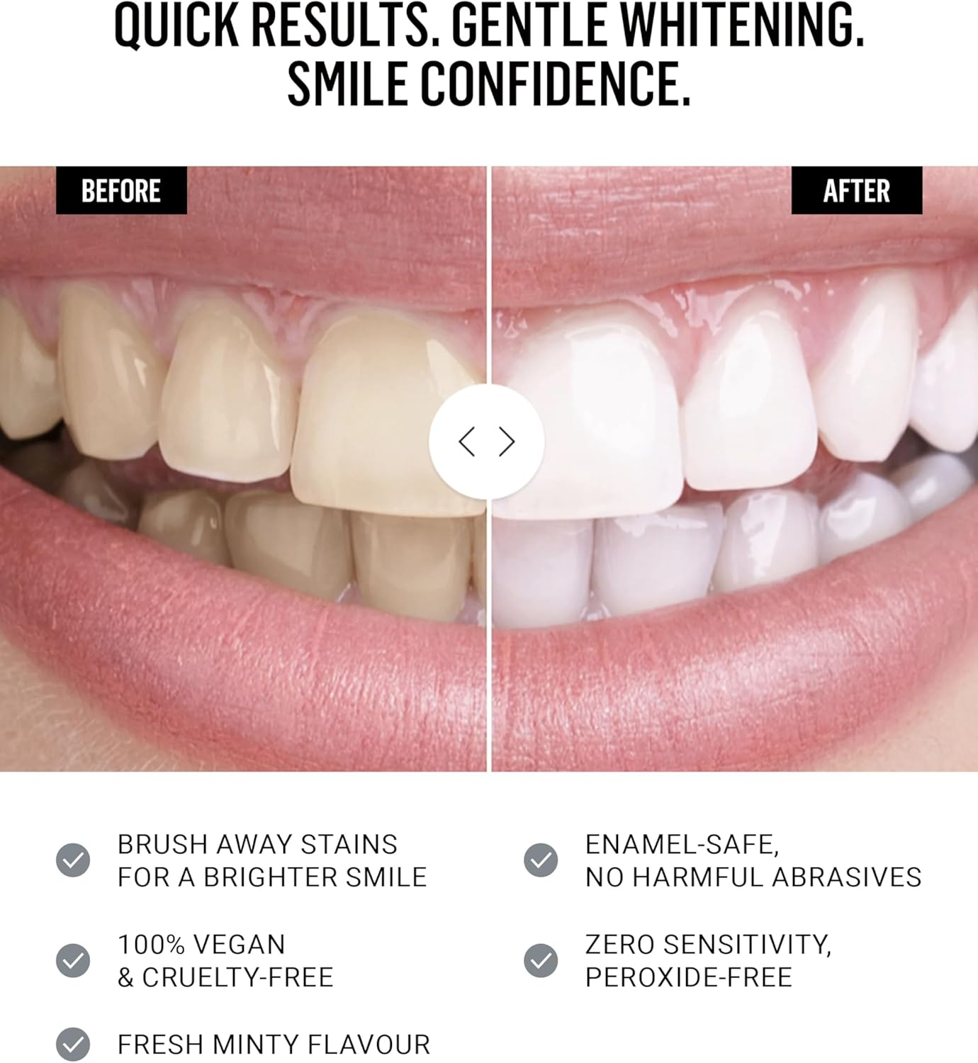 Hyaluronic Teeth Whitening Powder - Dentist-Formulated Teeth Whitener, Enamel-Safe Oral Beauty Innovation - Teeth Whitening & Teeth Stain Remover - Fresh Mint Flavour - 6-Month Supply image number 5