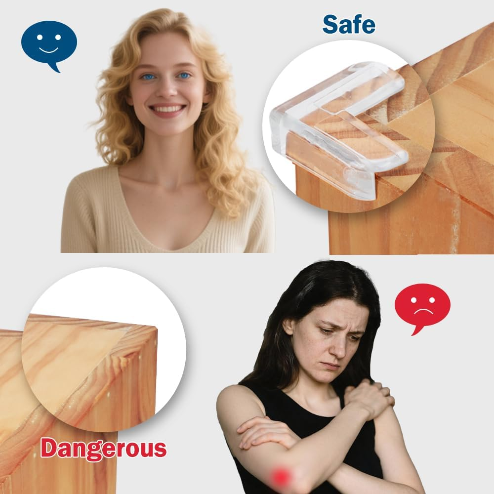 36 Pcs Table Corner Protectors,Clear Proofing Corner Guard, Desks & Furniture Edge Protectors for Sharp Cabinet Cover image number 2