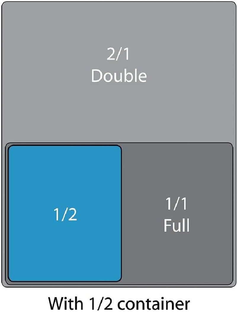 Vogue Heavy Duty 1/2 Gastronorm Stainless Steel Pan, 65 Mm Heigth image number 1