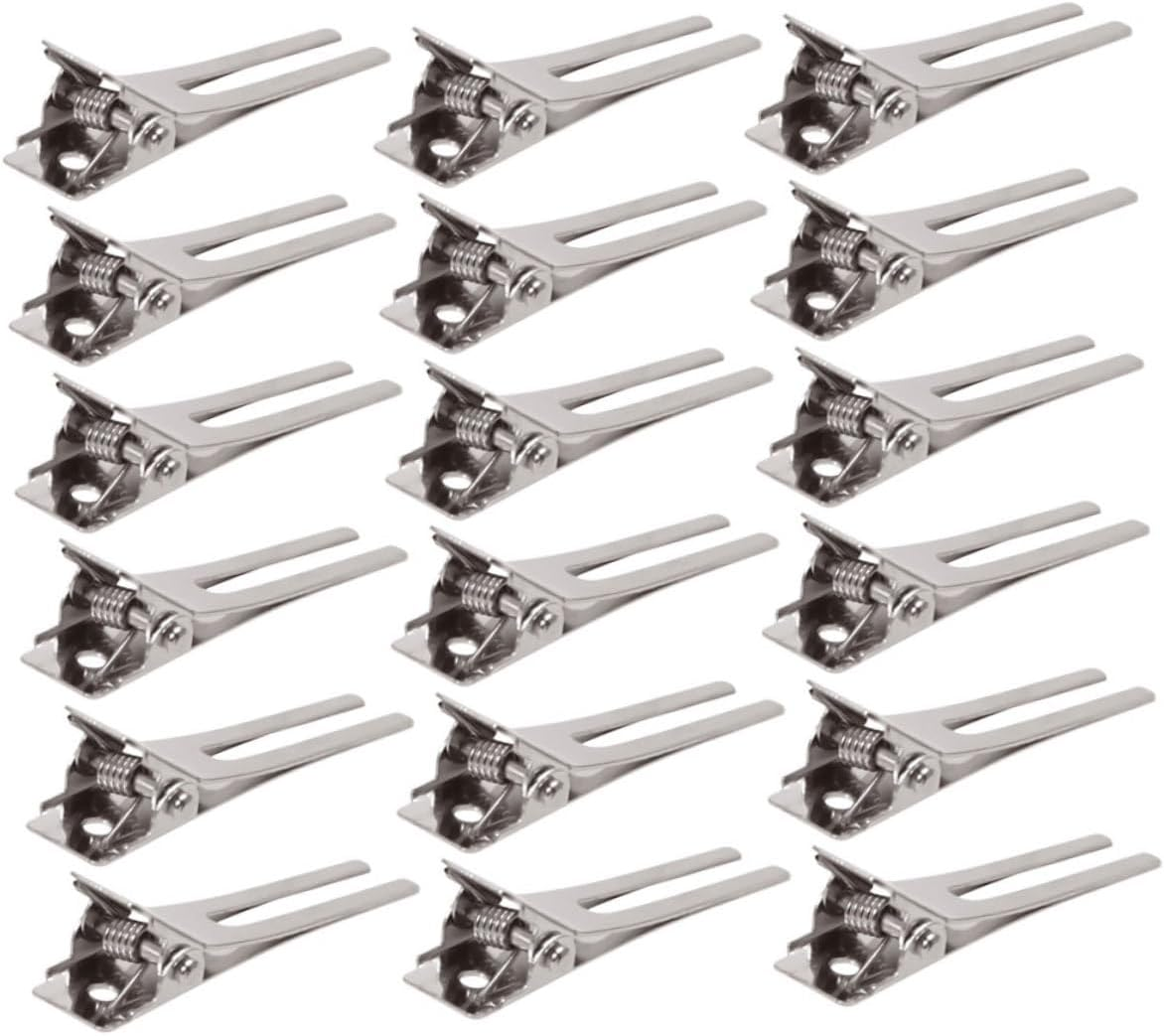 PLAFOPE 35Pcs Professional Metal Alligator Hair Clips for Barbers and Hairstylists Non-Slip Sectioning Clips for Salon Hair Styling Secure Grip for All Types image number 2