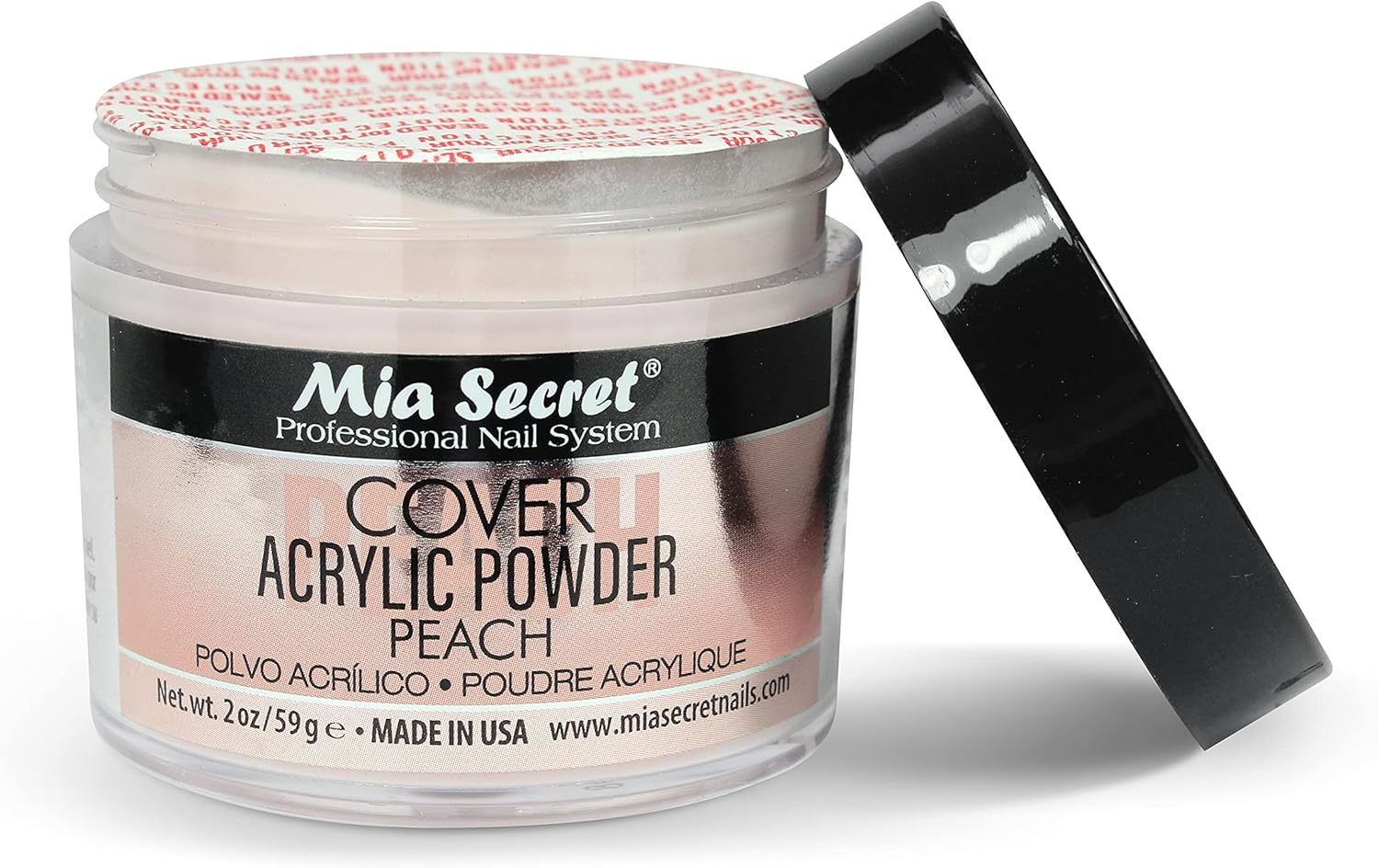 Mia Secret Acrylic Powder Cover Peach 2 Oz. image number 1