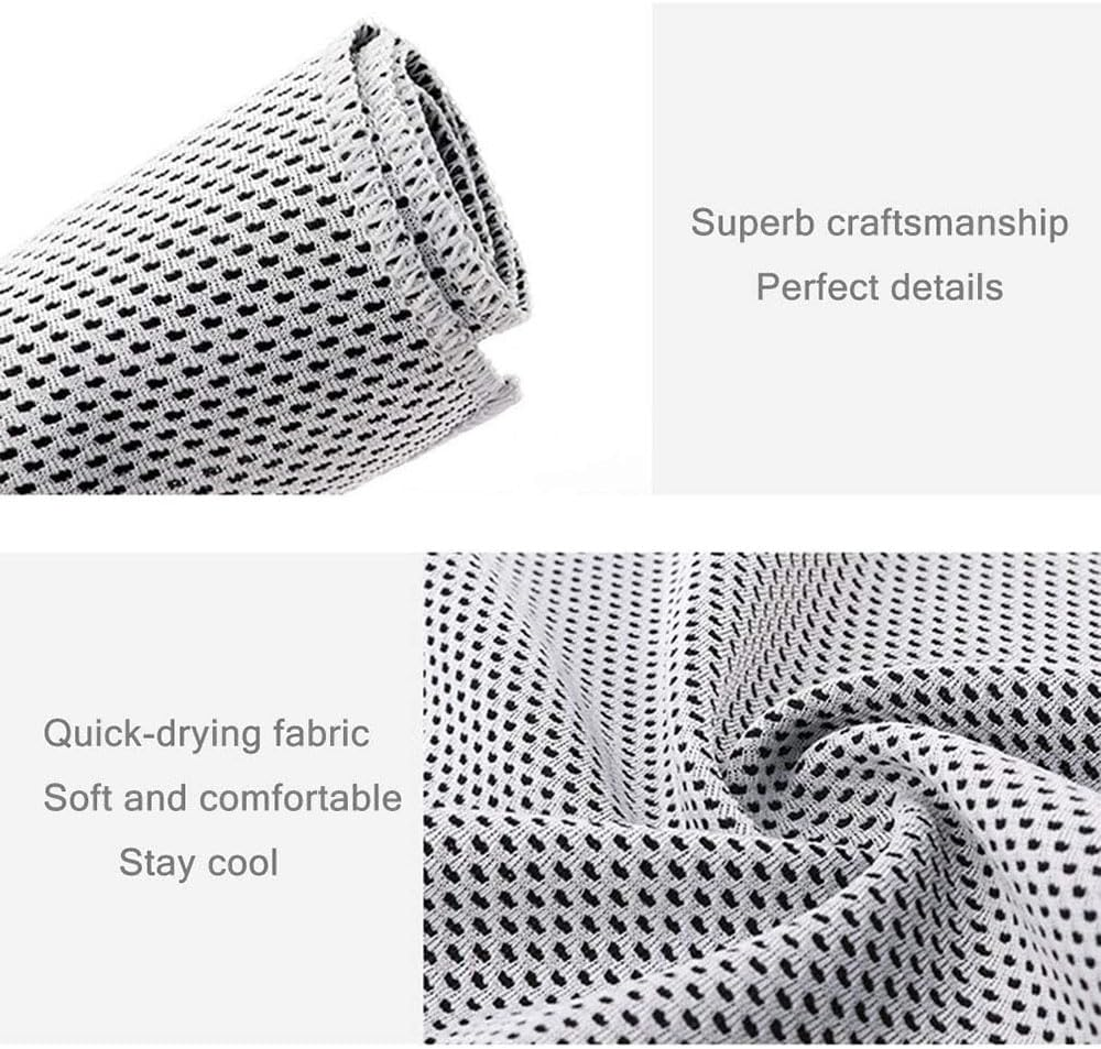JZS Cooling Towels for Neck and Face,Soft Breathable Chilly Sweat Towel for Yoga, Golf,Sport, Running, Gym, Workout,Camping and Fitness,4 Pack,30 X 100Cm image number 2