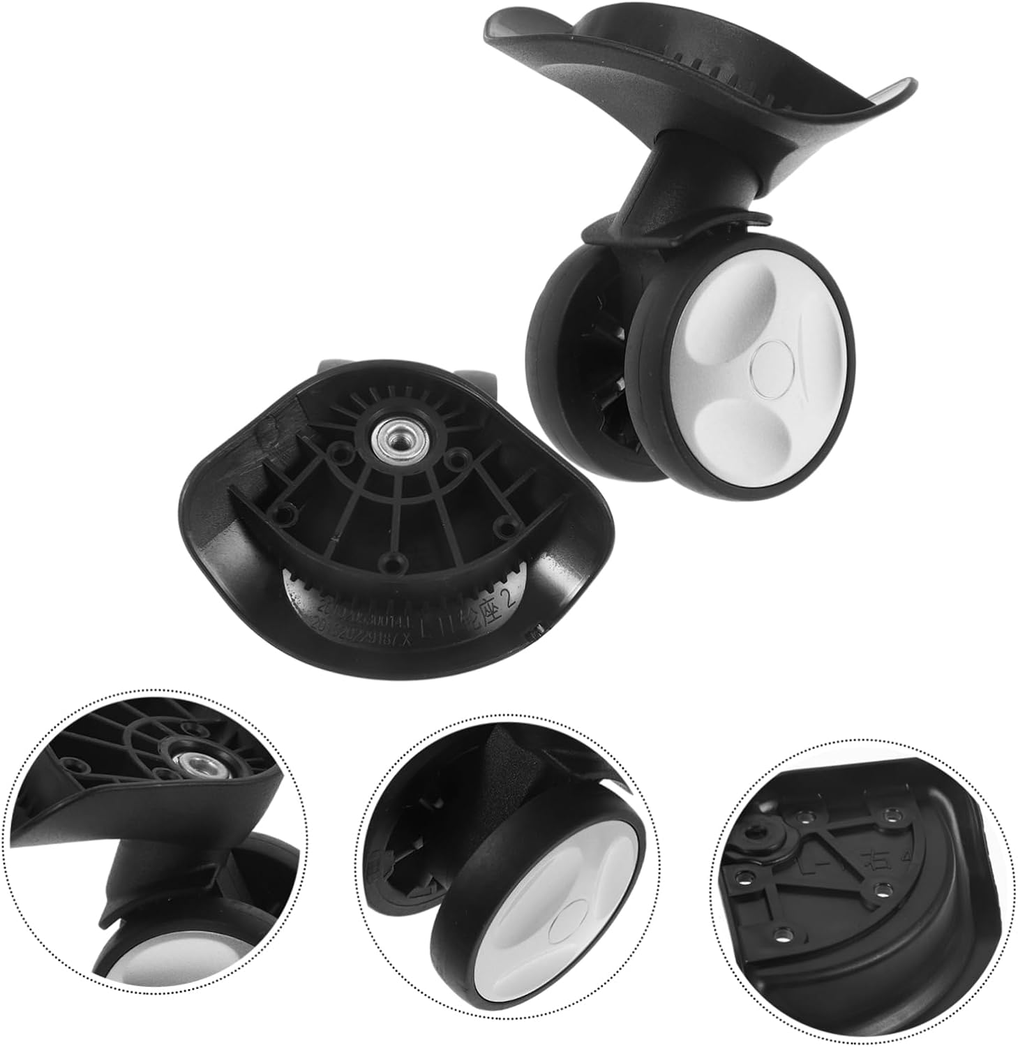 VANZACK Suitcase Wheel Repair Replacement Luggage Small Swivel Wheels for Suitcase for Travel image number 4