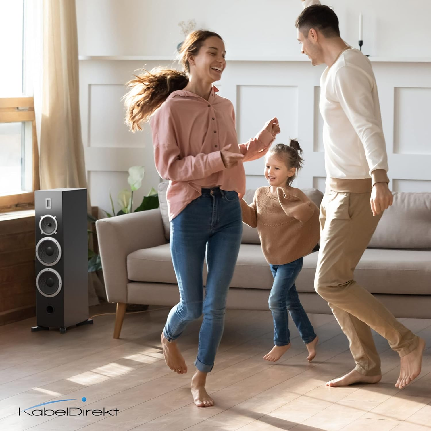 Kabeldirekt &ndash; Pure Copper Stereo Audio Speaker Wire & Cable &ndash; Made in Germany &ndash; 16 AWG Gauge &ndash; 50 Feet &ndash; (For Hifi Speakers and Surround Sound Systems, Pure Copper, with Polarity Markings) image number 5