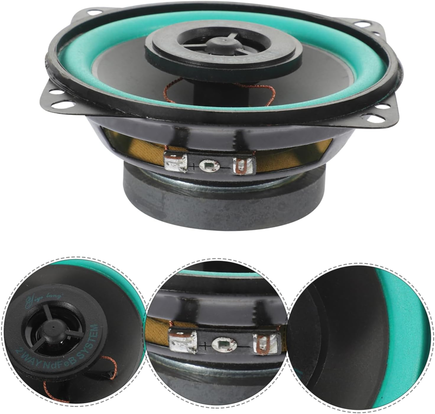 GANAZONO 4-Inch Car Audio Speaker Shallow Mount Midrange Speaker for Vehicle Door Installation 4 Ohm Loudspeaker image number 5