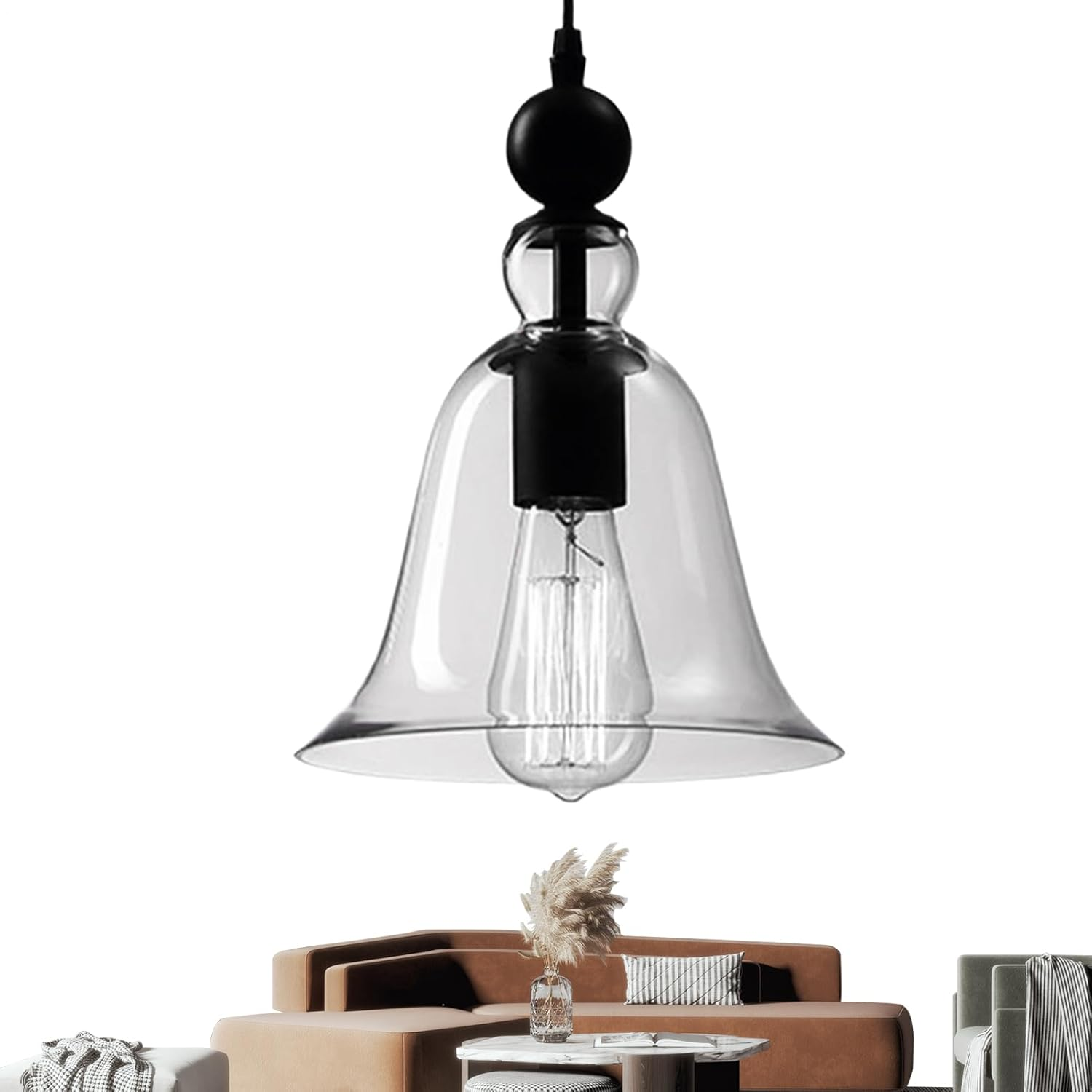 Generico Vintage Hanging Chandelier, Retro Ceiling Luminary Decorative Art | Rustic Hanging Lamp Soft Lighting for Entrance Porch Kitchen Stairs