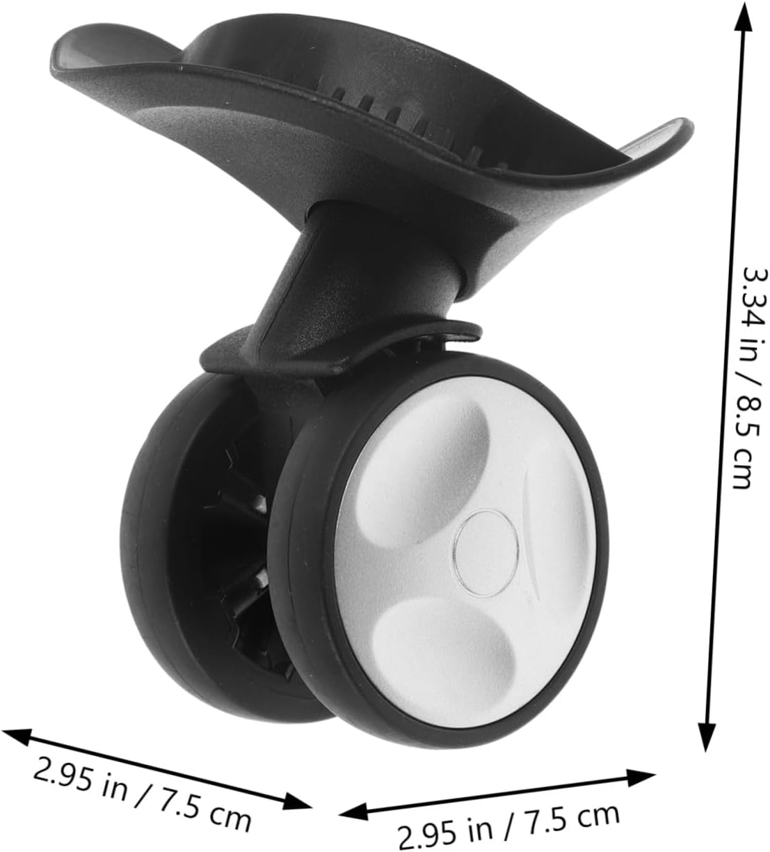 Gatuida Swivel Plastic Suitcase Wheels Replacement Small Luggage Repair Accessories for Travel Trolley Easy Install and Flexible Movement