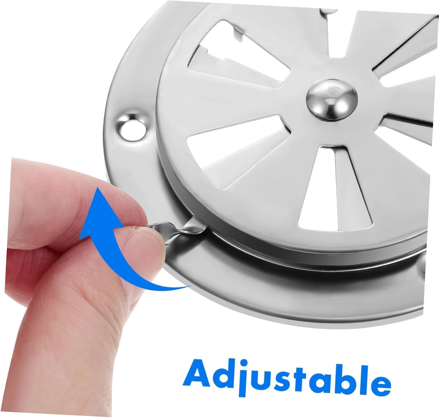 Smoker Lip Vent Damper Air Vent Outdoor Dryer BBQ Vent,Dryer Smoker Lip Vent Damper Dryer Vent,Smoker Air Vent Air Vent Outdoor Dryer BBQ Vent,Stainless Steel Grill Damper for Increased Airflow image number 5