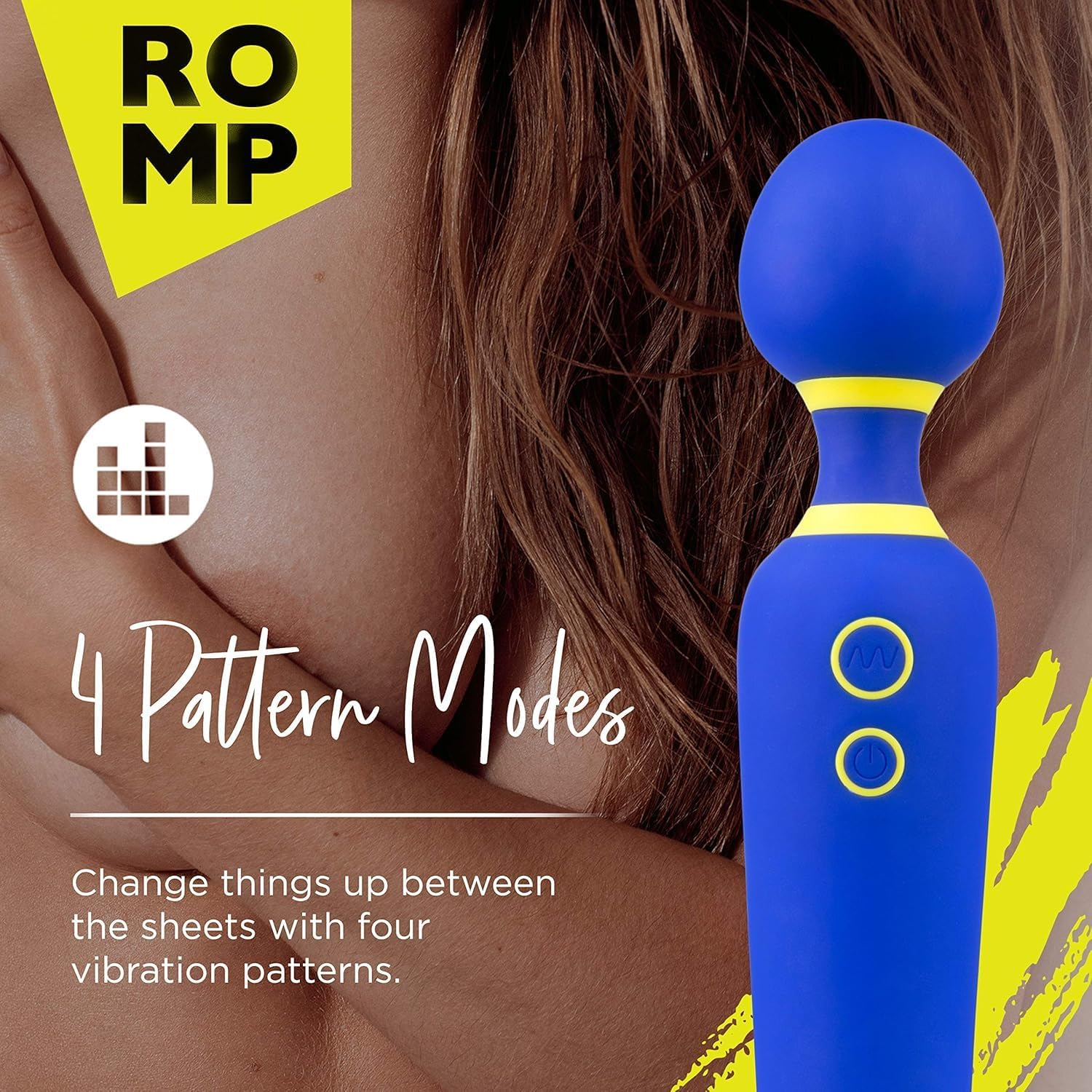 ROMP Flip Wand Vibrator for Women - Vibrating Sex Toy for Clitoral Stimulation - Wand Massager with 6 Vibration Modes - Whisper Quiet & Waterproof image number 6