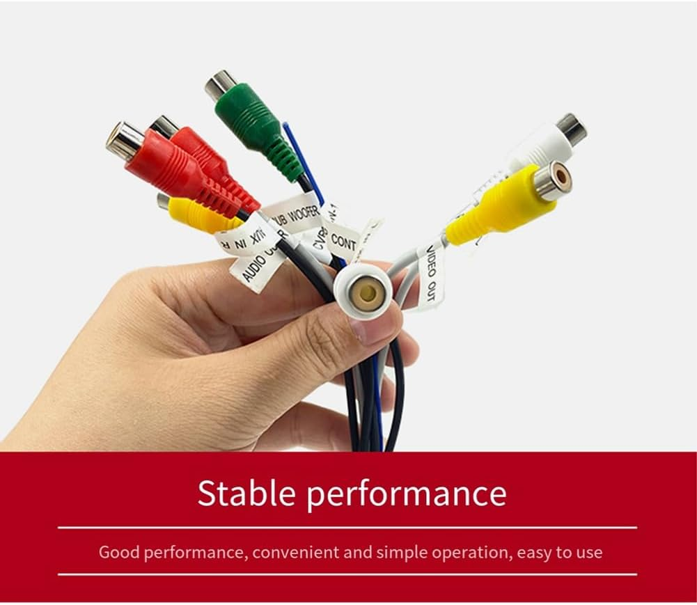 20 Pin Android Car Stereo Automotive Connector Android Harness Wiring Harness Adapter 7- Audio/Video AUX Cable image number 2