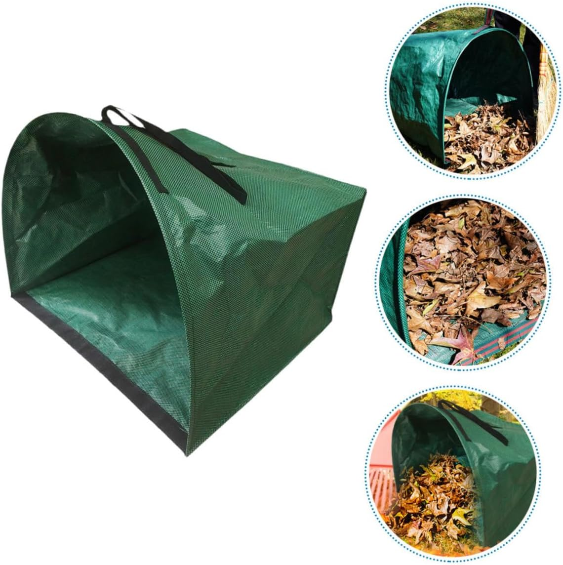 Collapsible Lawn and Leaf Bag Large Capacity Reusable Waste Container for Efficient Garden Cleanup Portable Design for Leaves Weeds and Outdoor Tasks